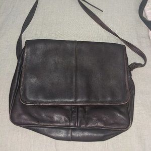 Brown Leather Messenger Bag